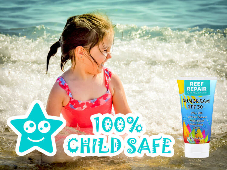 Kid Safe Reef Safe Skin Safe All Natural Sun Cream For Children By Reef Repair