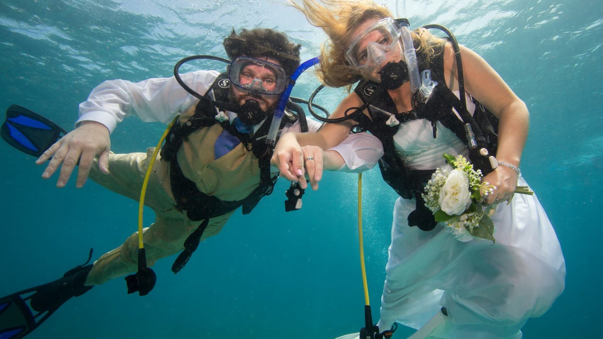 Underwater Proposal and Trash The Dress