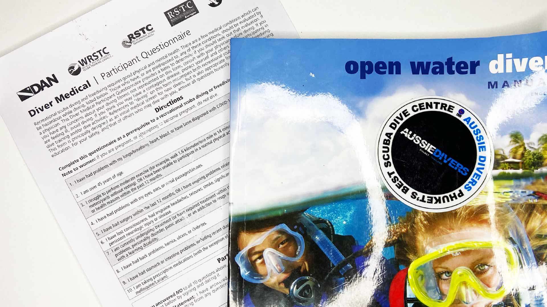 New Diver Medical Questionnaire Released · Aussie Divers Phuket