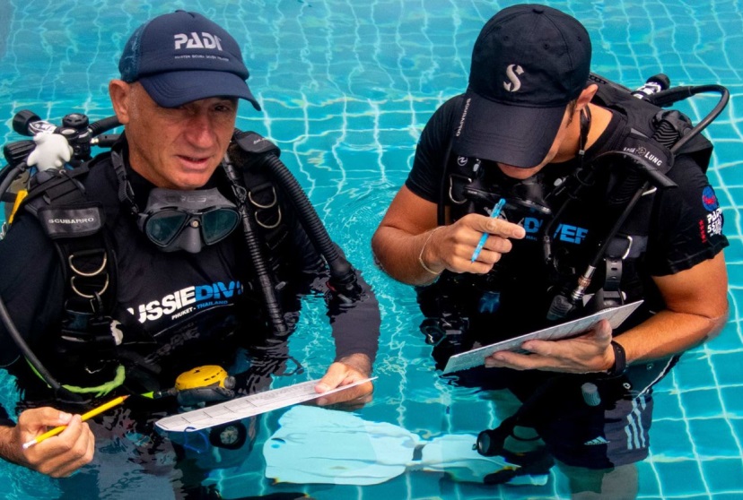 Aussie Divers Phuket pool training
