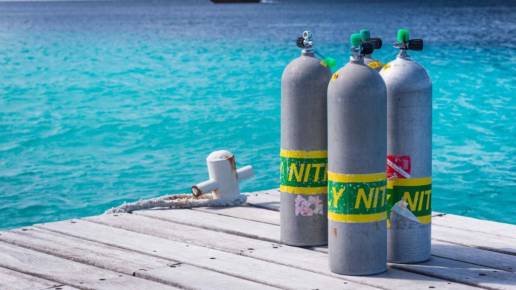 PADI Enriched Air Nitrox Tanks Phuket Thailand