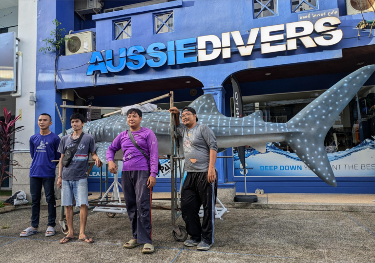 Whaleshark Statue Phuket Thailand
